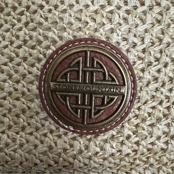 Stone Mountain Rio Ranch Tote Bag NEW Straw Vegan Leather - Picture 3 of 11